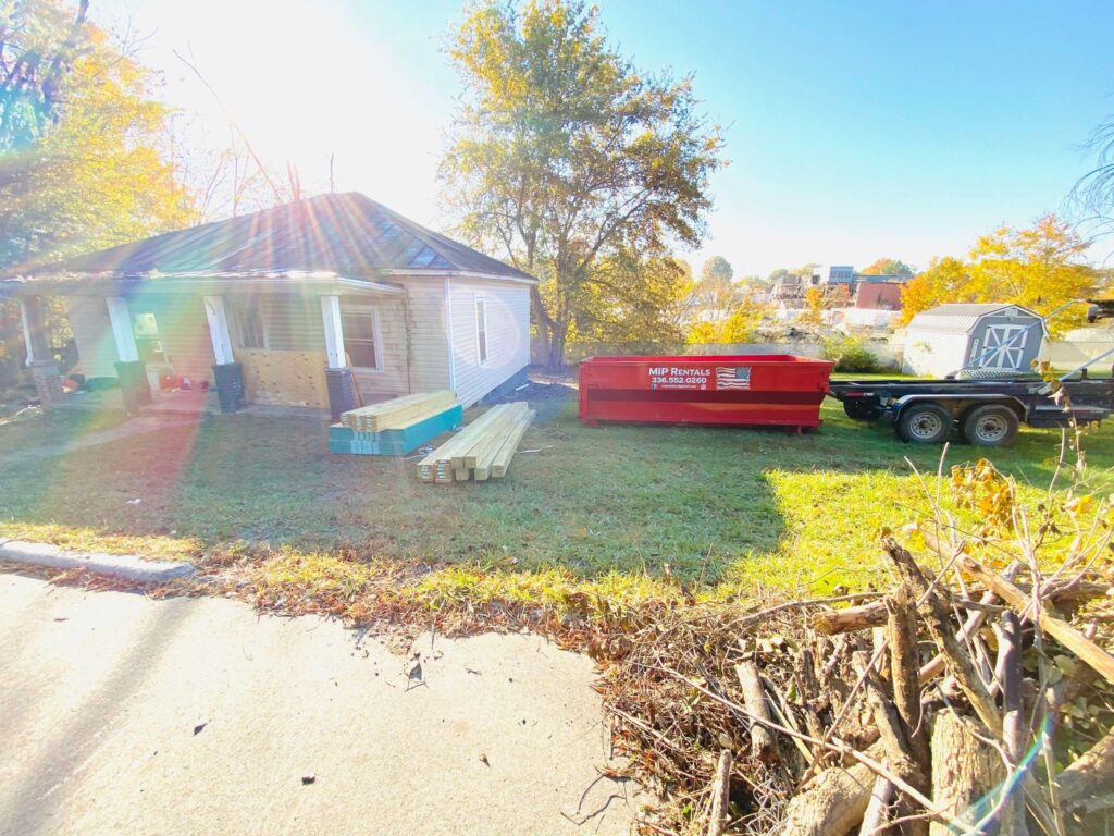 Yard Waste Dumpster in Forsyth County