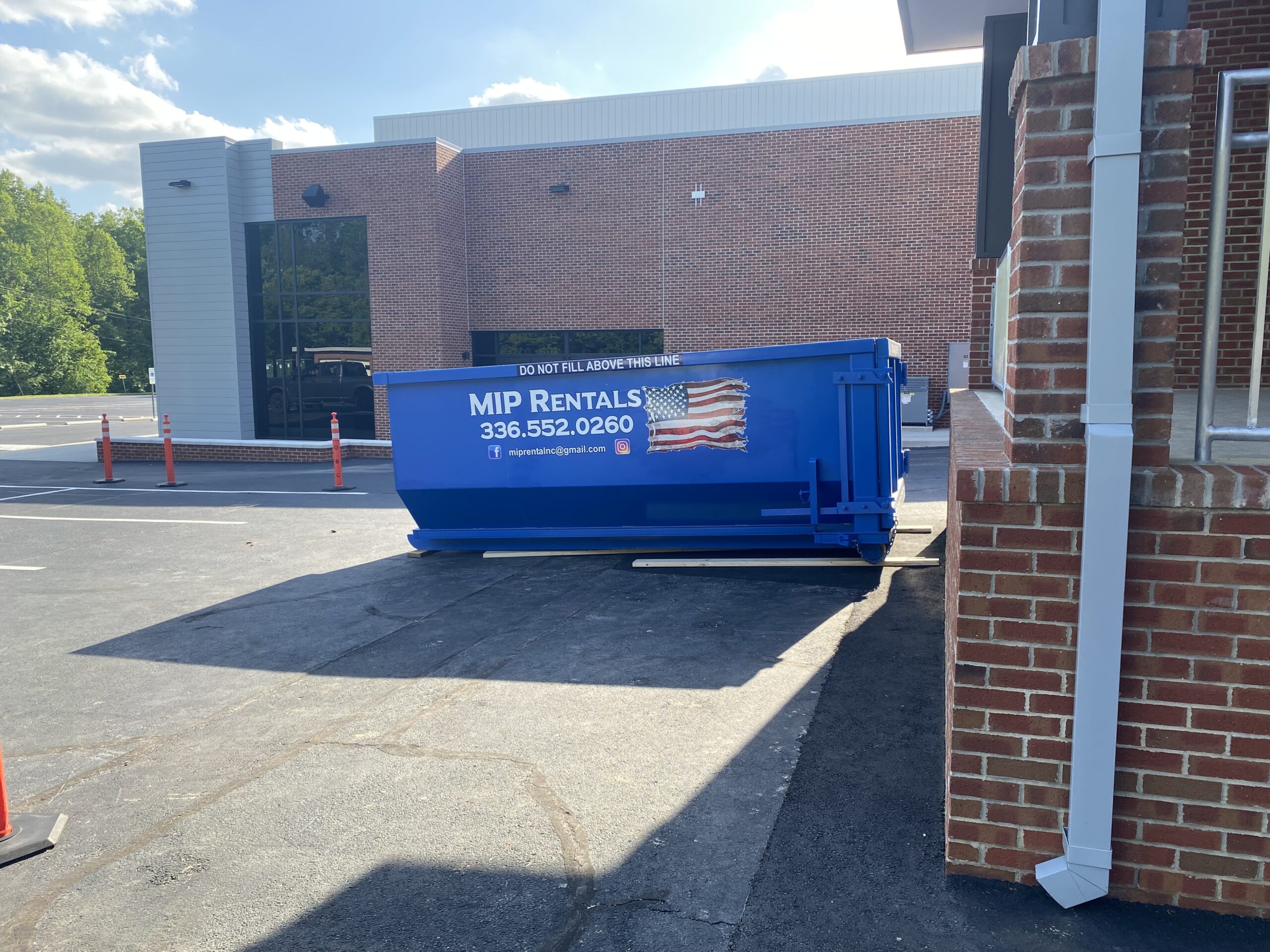 Our 20 Yard Roll Off Dumpster for Holiday Home Projects